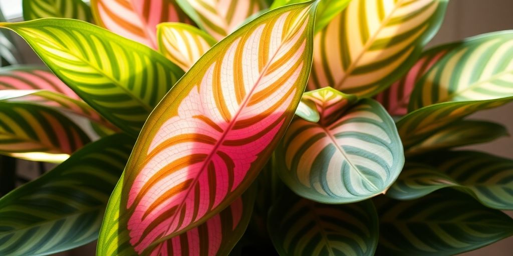 Vibrant Aglaonema plant with striking, colorful foliage.