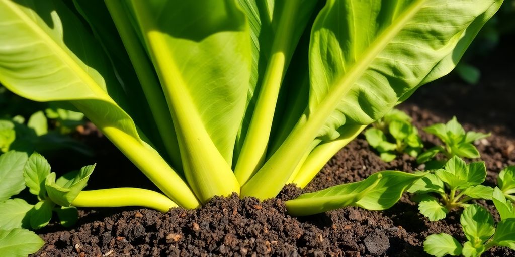 Rich cow manure fertilizing vibrant garden plants.